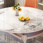 Service Round Modern Dining Table Chairs Extendable Long Luxury Designer Dining Table Kitchen Salon Muebles Trendy Furniture