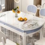 Service Round Modern Dining Table Chairs Extendable Long Luxury Designer Dining Table Kitchen Salon Muebles Trendy Furniture