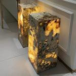 Marble Led Light  Marble Floor Lamp Dining Table with Kitchen Bedside Bar Nordic Stone Floor Light