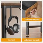 CubiCubi Computer Desk with 2 Drawers, 40 Inch Small Home Office Desk with Storage Study Writing Table, Light Brown