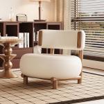 Art Single Luxury Lazy Chair Designer Indoor Minimalist Sturdy Floor Lazy Chair Lounges Makeup Sedie Da Soggiorno Home Furniture