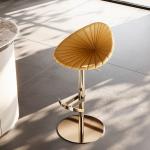 Leather Reception Modern Bar Stools Luxury Swivel Counter Reception Relaxing Bar Chairs Adjustable Make Up Muebles Furniture