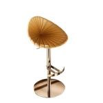 Leather Reception Modern Bar Stools Luxury Swivel Counter Reception Relaxing Bar Chairs Adjustable Make Up Muebles Furniture