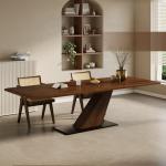 Design Modern Wooden Table Chairs Sets Nordic Italian Luxury Center Dining Tables Kitchen Restaurant Mesas De Comedor Furniture