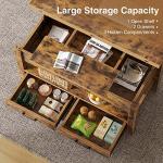 Rolanstar Lift Top Coffee Table with Drawers