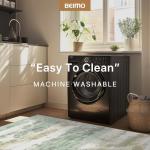 BEIMO Area Rugs 5x7 for Living Room Bedroom, Modern Abstract Machine Washable Large Light Green Rug Soft Rug, Low Pile Floor Carpet with Non Slip Backing for Dining Room