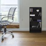 FURINNO Jaya 4-Tier Multimedia Storage Tower, Espresso