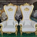 Wedding crown chair, hotel lobby chair,