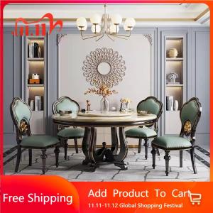 Funky Luxury Design Dining Tables Chairs Bistro Modern Marble Kitchen Center Dining Tables Round Conference Hotel Furniture