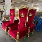 Wedding crown chair, hotel lobby chair,