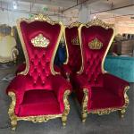 Wedding crown chair, hotel lobby chair,