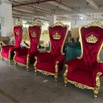 Wedding crown chair, hotel lobby chair,