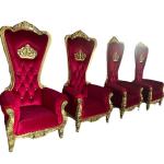 Wedding crown chair, hotel lobby chair,