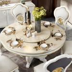 Funky Luxury Design Dining Tables Chairs Bistro Modern Marble Kitchen Center Dining Tables Round Conference Hotel Furniture