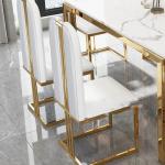 Flexible Luxury Table Chairs Modern Leg Metal Design Rectangular Dining Table Space Saving Funky Table A Manger Unique Furniture