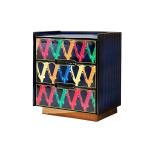 Italian marble solid bedside table designer modern luxury bedroom home light luxury  wall storage cabinet