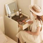 Vanity Makeup Makeup Desk Equipped LED Lights Stool Whole Solid Wood Dresser Bedside Table Integrated Cabinet Dressing Table