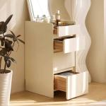 Vanity Makeup Makeup Desk Equipped LED Lights Stool Whole Solid Wood Dresser Bedside Table Integrated Cabinet Dressing Table