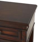 Deco 79 Wood Side End Accent Table 2 Drawers and 1 Shelf End Table, Side Table 16" x 12" x 29", Brown