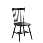 Sauder New Grange Spindle Back Chairs, Black finish, L: 20.47" x W: 21.26" x H: 36.22",