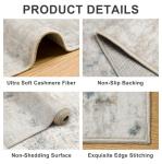 Area Rugs 9x12 Living Room - Washable Rug Modern Abstract Soft Large Neutral Non-Slip Carpet Indoor Floor Stain Resistant Thin Carpets for Bedroom Dining Room Farmhouse Nursery Home Office Multi