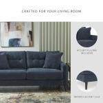 Signature Design by Ashley Bixler Classic Tufted Sofa with Removable Cushions, Blue