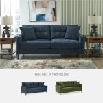 Signature Design by Ashley Bixler Classic Tufted Sofa with Removable Cushions, Blue