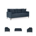 Signature Design by Ashley Bixler Classic Tufted Sofa with Removable Cushions, Blue