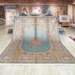 250x320cm Large Carpet Persian Silk Handmade Rug Living Room High-end Luxury Oriental Medallion Carpet Bedroom Dinning Room