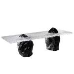 Luxury Modern Coffee Table Organizer Aesthetic Transparent Coffee Table Minimalist Italian Standing Glass Meubles Furniture