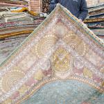 250x320cm Large Carpet Persian Silk Handmade Rug Living Room High-end Luxury Oriental Medallion Carpet Bedroom Dinning Room