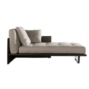 lounge chair，Backrest on the lef，Cotton and linen fabrics