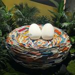 Modern minimalist bird's nest sofa creative living room villa or bedroom furniture