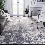 SAFAVIEH Area Rug 8x10 - Aston Collection - Large - Light Grey & Grey, Modern Abstract Design, Non-Shedding & Easy Cleaning, Ideal for Living Room, Bedroom, Office, Dining Space (ASN710F)