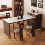 Service Chairs Dining Table Design Light Glass Island Extensible Tables Restaurant Center Modern Nordic Muebles Trendy Furniture