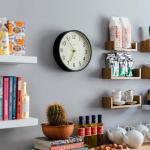 NEWGATE® Master Edwards Wall Clock | Mid Century Style Clock | 12 inch | Deep Metal case in matt Dark Gray | Modern Retro Design for Kitchen, Living Room or Office