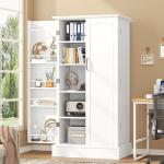 Kitchen Pantry Cabinet, Pantry Storage Cabinet with Adjustable Shelves and Drawer, Sideboard Buffet Cupboards Storage Shelf for