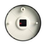 NEWGATE® Master Edwards Wall Clock | Mid Century Style Clock | 12 inch | Deep Metal case in matt Dark Gray | Modern Retro Design for Kitchen, Living Room or Office