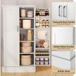 Kitchen Pantry Cabinet, Pantry Storage Cabinet with Adjustable Shelves and Drawer, Sideboard Buffet Cupboards Storage Shelf for