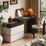 Dresser, chest of drawers, integrated bedroom, bedside dressing table, flip cover, dresser