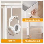 CubiCubi Computer Desk with 2 Drawers, 40 Inch Small Home Office Desk with Storage Study Writing Table, Pure White