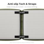 LIKIMIO 118" Modern L-Shaped Modular Sectional Sofa for Living Room, Corduroy Upholstery Green, Oversized 3-Seater Couch with Deep Seat and Movable Ottoman – No Assembly