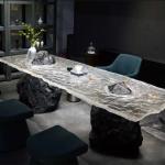 Luxury Modern Coffee Table Organizer Aesthetic Transparent Coffee Table Minimalist Italian Standing Glass Meubles Furniture