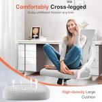 GTRACING Ergonomic Office Chair with Flip-up Armrests Executive Computer Chair for Home Office, Breathable Mesh & Comfy Lumbar Support, Wide Seat Gray