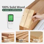 Vadisun Oak Dining Chairs, Kitchen Chairs, 100% Solid Wood Modern Dinner Chair with Curved Backrest, Dining Room Chair for Kitchen, Living Room, Dining Room (1PK, Walnut)