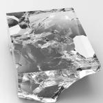 Modern light luxury tea table platinum crystal square coffee table living room