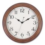 Vigorwise 14 Inch Wooden Wall Clock, Retro Wood Wall Clocks Battery Operated, Large Silent Sweep Movement Accurate Wall Clock for Living Room Bedroom