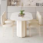 Aesthetic Unique Chairs Dining Table Modern White Metal Design Nordic Table Restaurant Luxury Organizer Muebles Unique Furniture