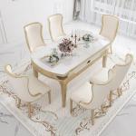 Party Event Folding Dining Table Wood Modern Luxury Design Home Dining Tables Chairs Round Mesa De Comedor Furniture For Kitchen