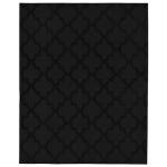 Garland Rug Quatro Black 8' x 10' Cut-Loop Trellis Area Rug –Soft, Comfortable, Stylish & Budget-Friendly Rug in a Beautiful Solid Black
